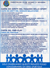 Carta dei Diritti e del Fair-Play del ragazzo nello sport